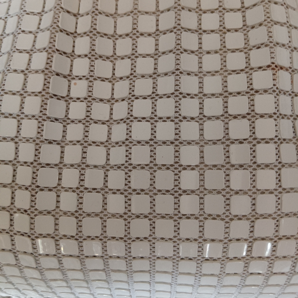 1960s Vintage White tile bag mod satchel - Picture 3 of 11